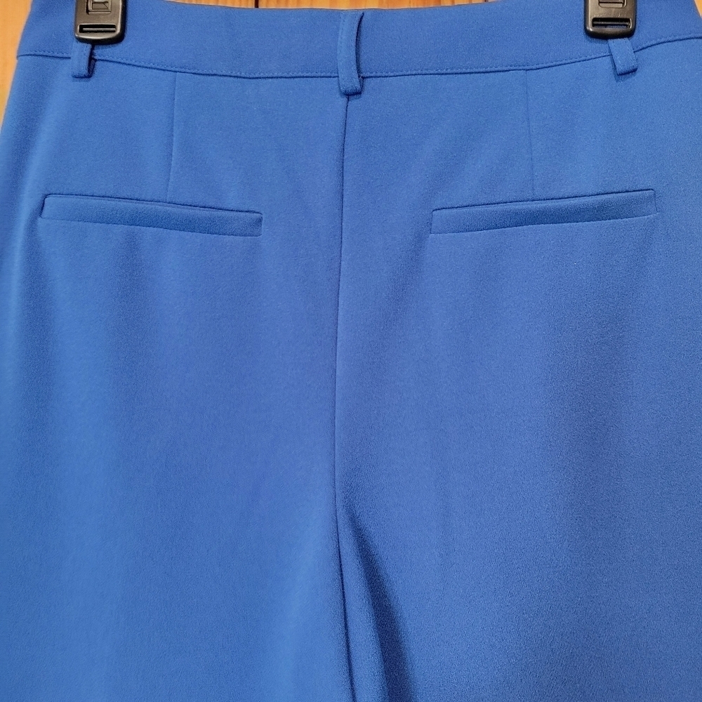 Happily Grey Womens Vibrant Blue Wide-Leg Pants Size 3 - Picture 4 of 9